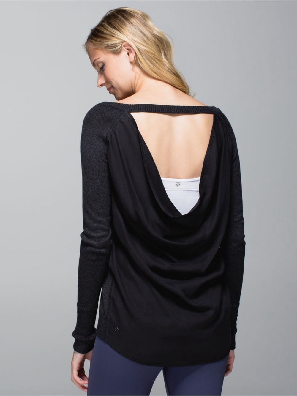 Lululemon Unity Pullover Charcoal/Black Women's Sweater - 10